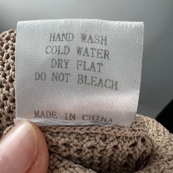 Rehab Lab Beige Sweatsuit Perforated Hooded Lace Up Poplin Pants Set L Large - Picture 16 of 16